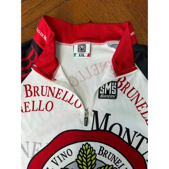 SMS Santini Brunello Di Montalcino Cycling Jersey Made in Italy Men's XXL - Picture 3 of 10